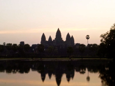 Angkor Wat sun rise at 5:30 am